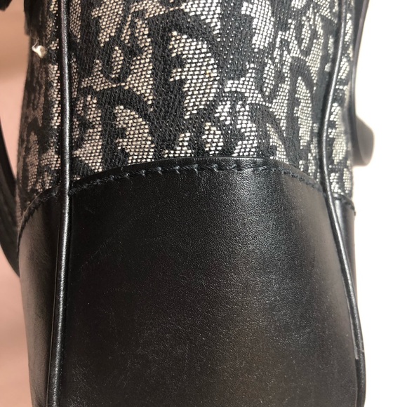 Dior Canvas Black Logo Small Tote - Picture 7 of 8